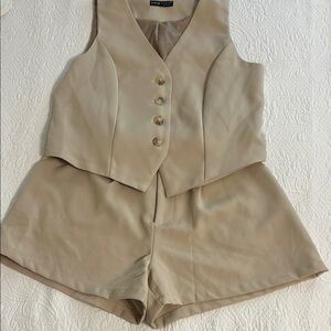 SHEIN Tan two piece outfit